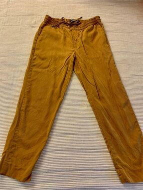 Banana Republic Women's Mustard Drawstring Trousers